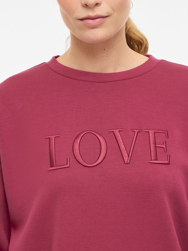 VIREFLECT LOVE O-NECK L/S TOP