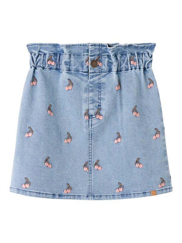 NMFDEVA LOOSE DNM EMB SKIRT 2024-ES LIL