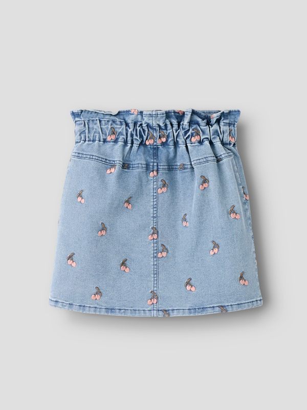 NMFDEVA LOOSE DNM EMB SKIRT 2024-ES LIL