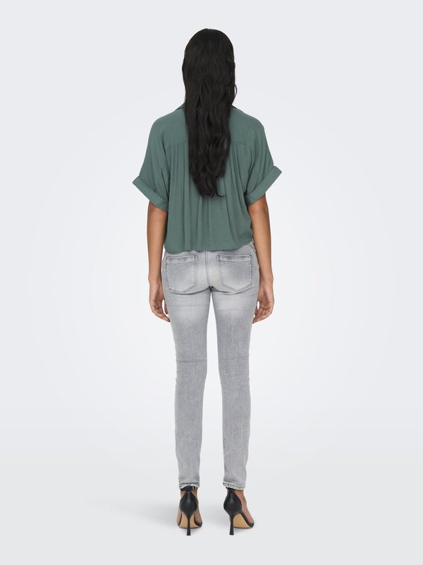ONLPAULA LIFE S/S TIE SHIRT WVN NOOS