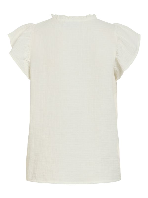 VILANIA O-NECK S/L FRILL TOP/VOL