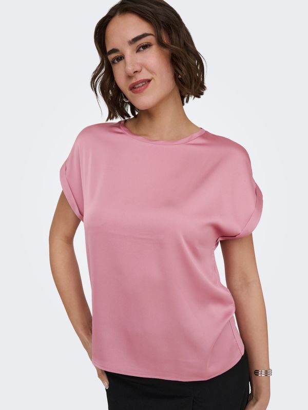 ONLLIEKE S/S SATIN MIX TOP WVN NOOS