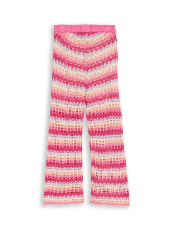 Wide Leg Strickhose mit Streifen