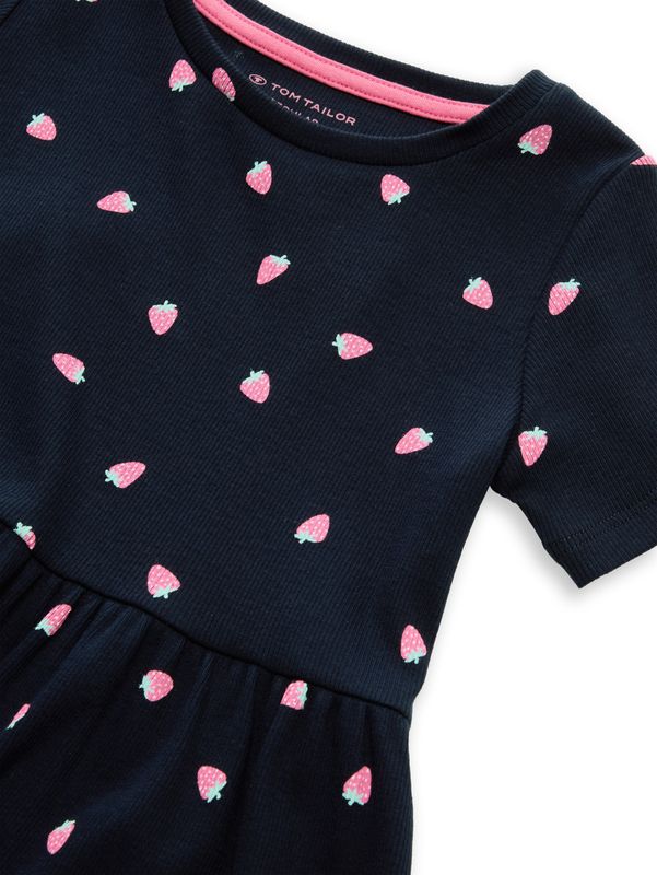 Mini-Kleid mit Rippstruktur