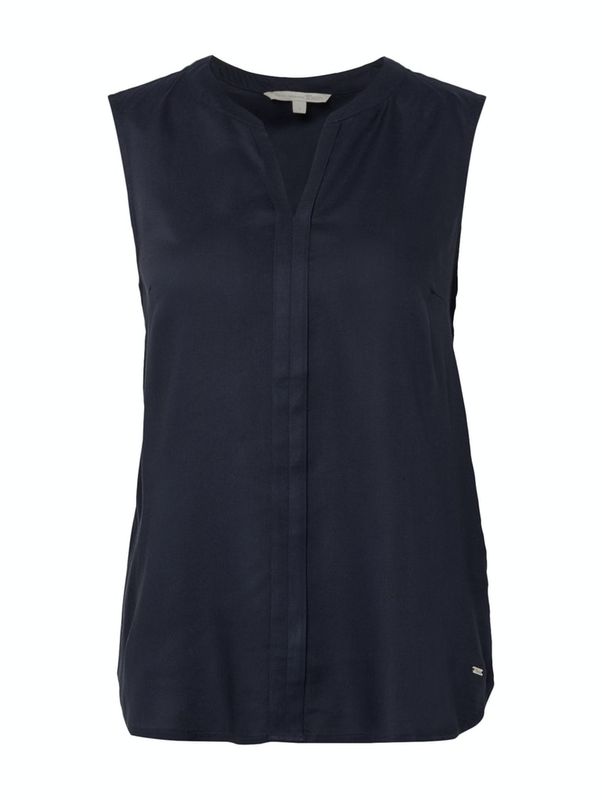 sleeveless open neck tunic