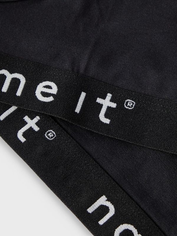 NKFSHORT TOP 2P SOLID BLACK NOOS