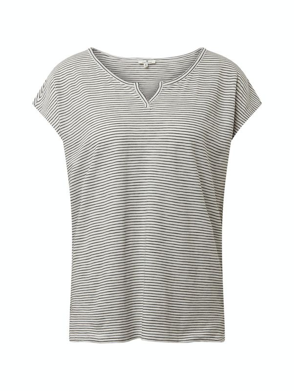 T-shirt loose knit striped