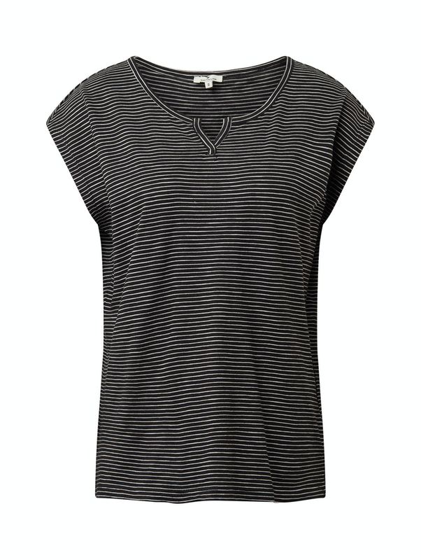 T-shirt loose knit striped