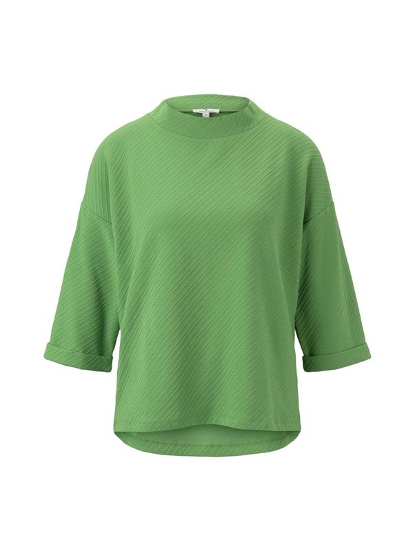 T-shirt boxy stand up collar