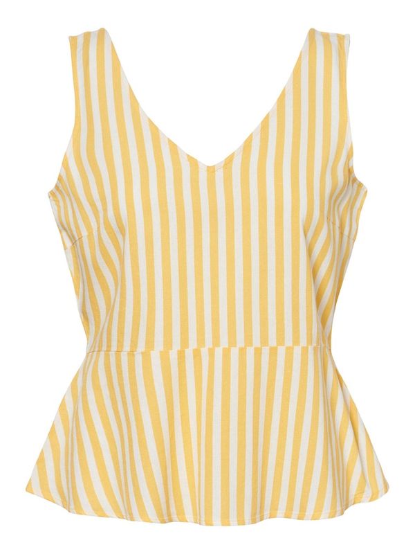 VMHELENMILO S/L TOP STRIPE WVN