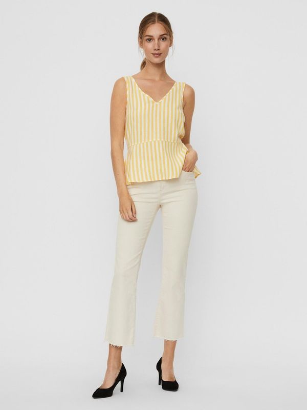 VMHELENMILO S/L TOP STRIPE WVN