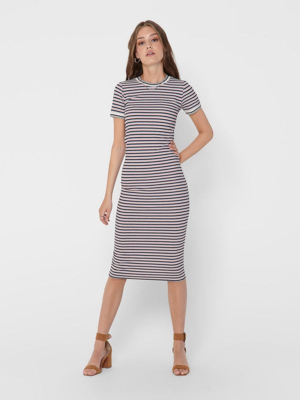ONLLOU S/S STRIPE DRESS JRS