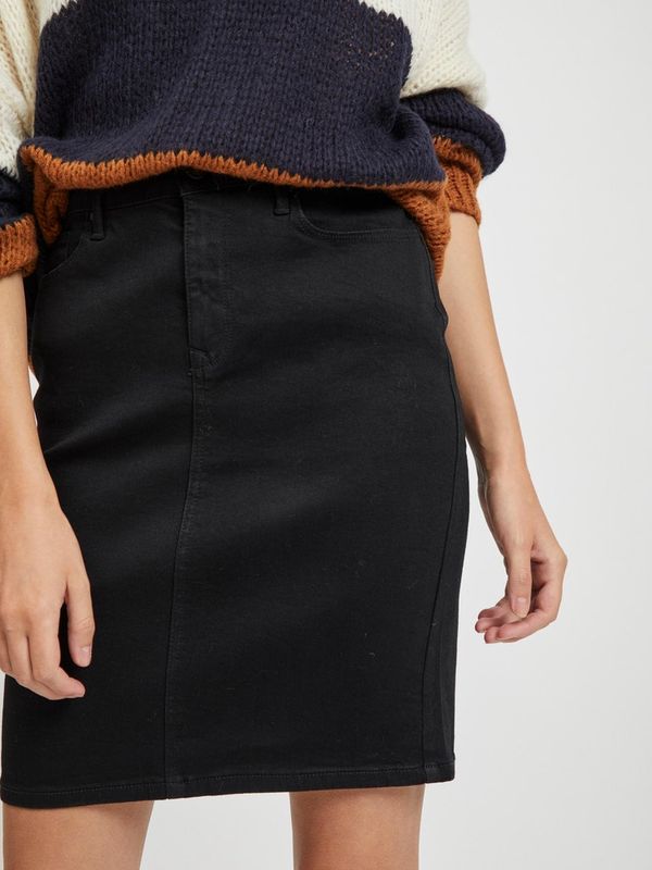 VICOMMIT FELICIA SHO. SKIRT V.BLACK-NOOS