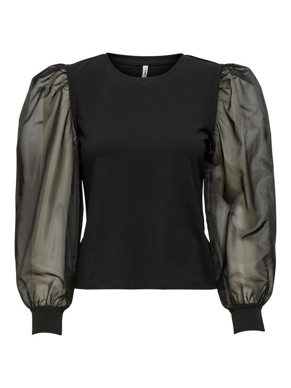 ONLNARA LIFE L/S ORGANZA O-NECK TOP JRS