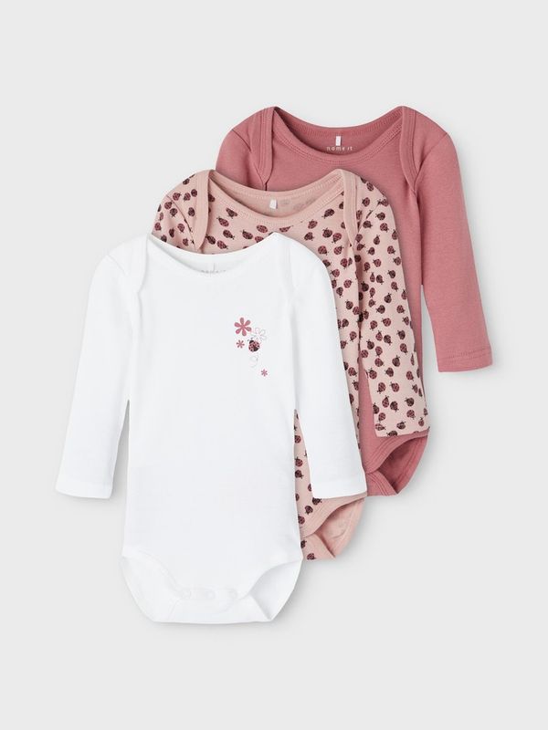 NBFBODY 3P LS DECO ROSE NOOS
