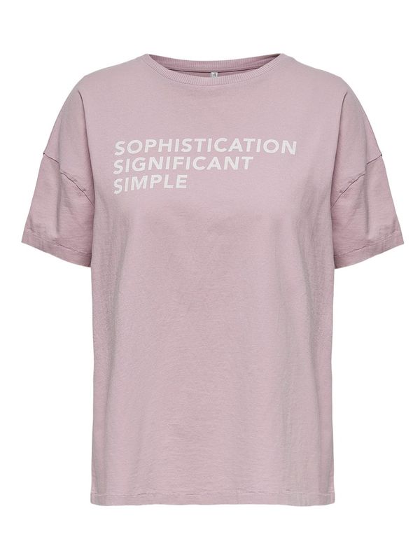 ONLSONIA LIFE OVERSIZE S/S TEXT TOP BOX