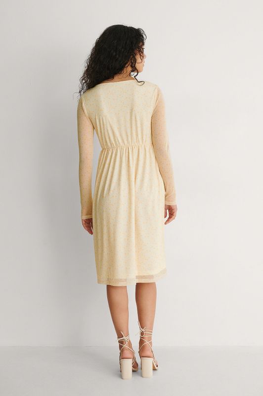 Recycled Wrap Mesh Dress