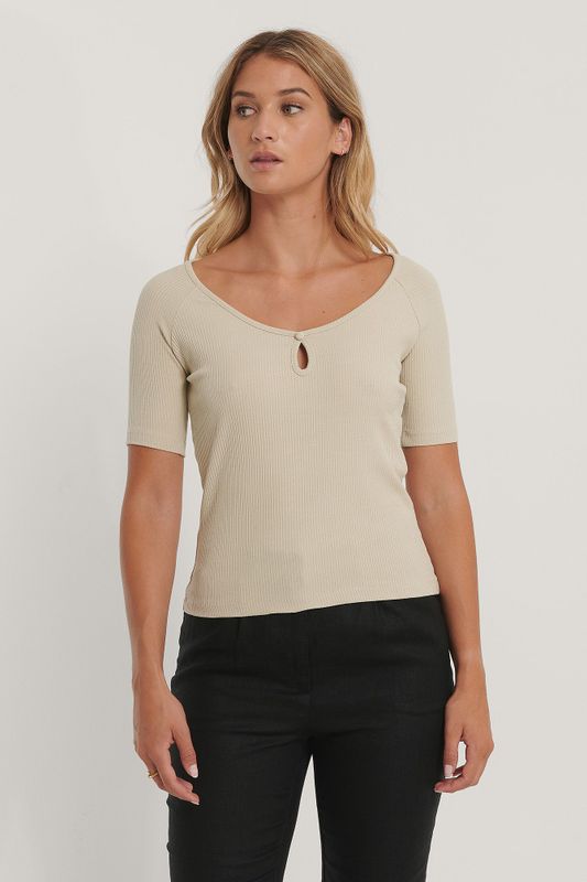Keyhole Jersey Top