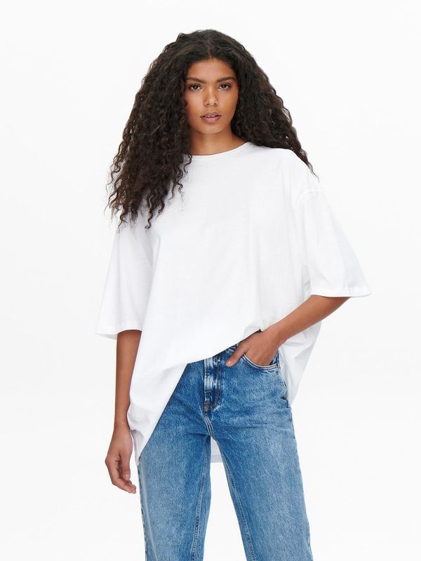 ONLSISI S/S O-NECK OVERSIZE T-SHIRT WVN