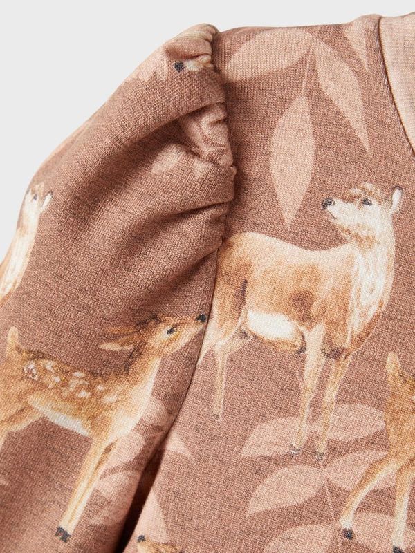 NMFREBECCA LIGHT SWEAT DRESS BRU