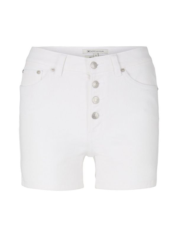 White denim shorts