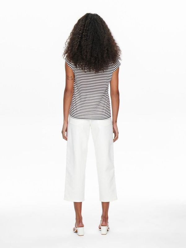 ONLCANNES S/S V-NECK GLITTER FR JRS