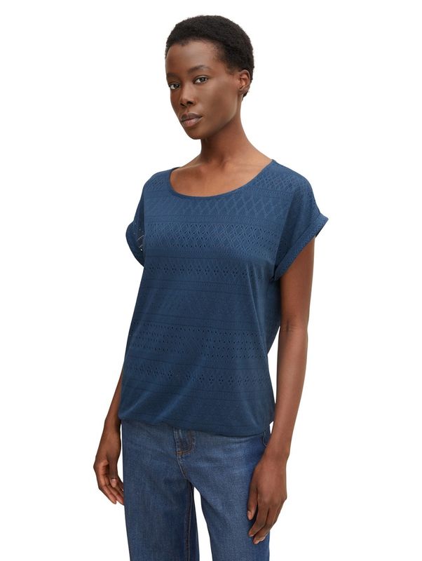 T-shirt ajour jacquard