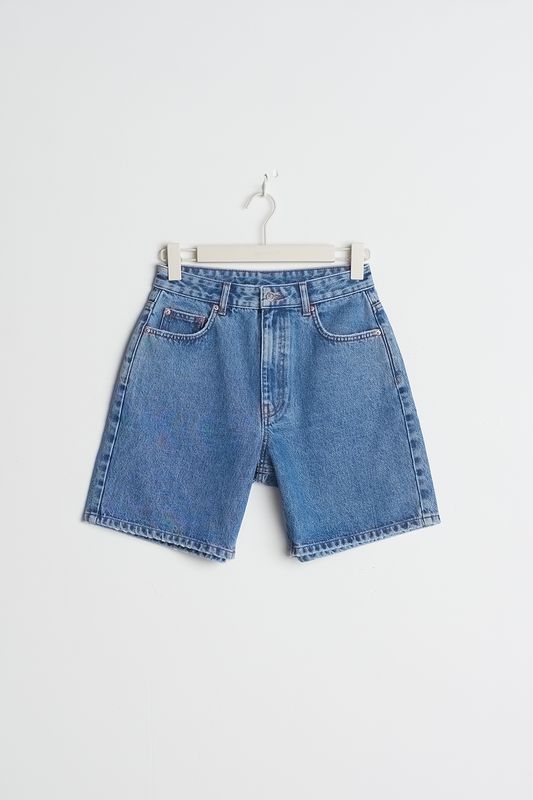 High waist denim shorts