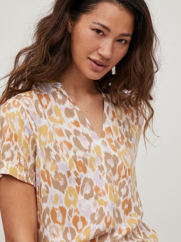 VIELODIE LEO V-NECK S/S TOP/SU