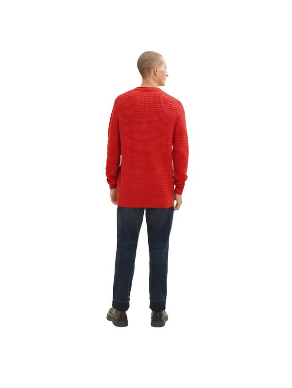 Strukturierter Strickpullover