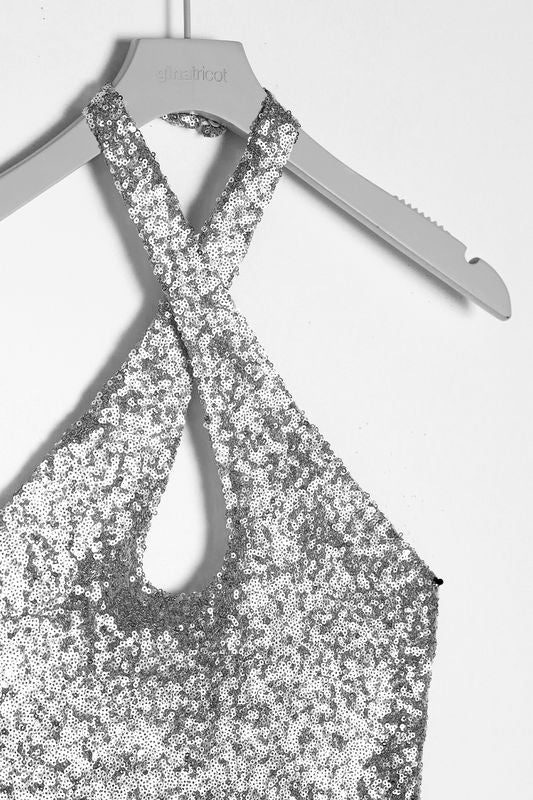 Tyra sequin top