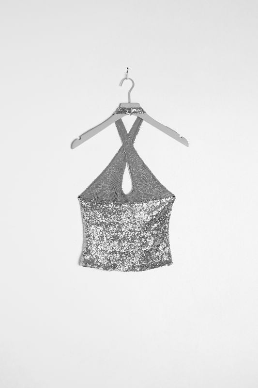 Tyra sequin top