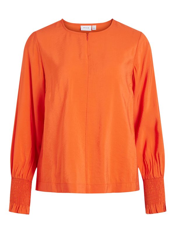 VIBALINA O-NECK L/S ZIPPER TOP