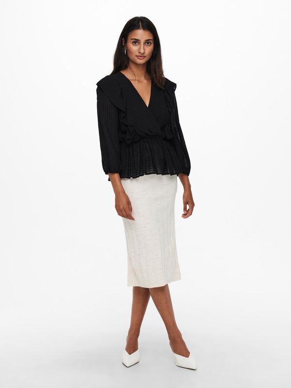 ONLLONDON 3/4 RUFFLE TOP NOOS WVN