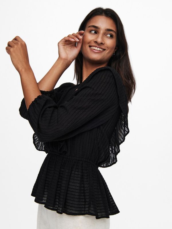 ONLLONDON 3/4 RUFFLE TOP NOOS WVN