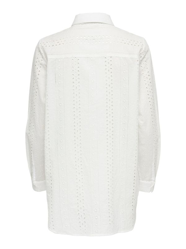 ONLALFIE EMB LS HIGH LOW SHIRT WVN