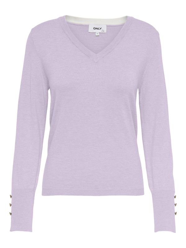 ONLJULIE LIFE LS DETAIL V-NECK CC KNT