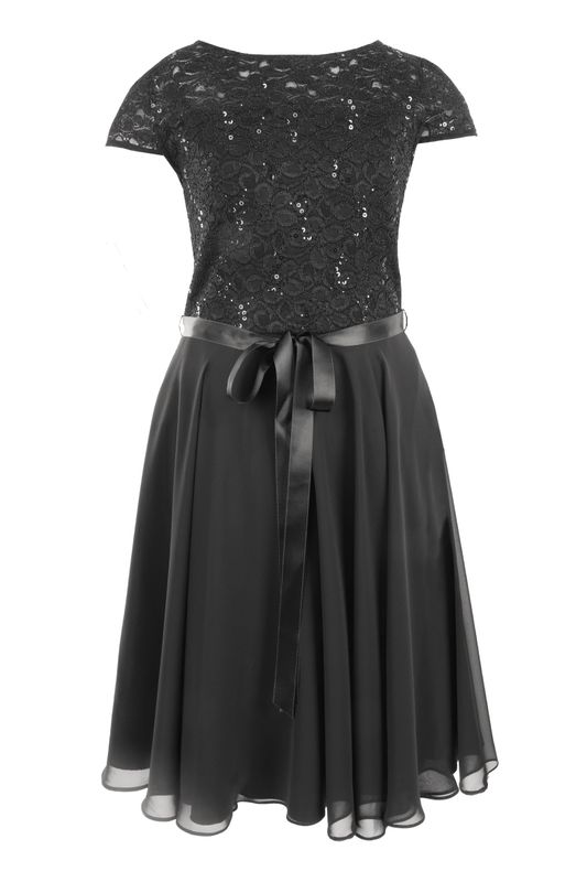 Girls
Chiffon-Kleid, mit elastischer Spitze