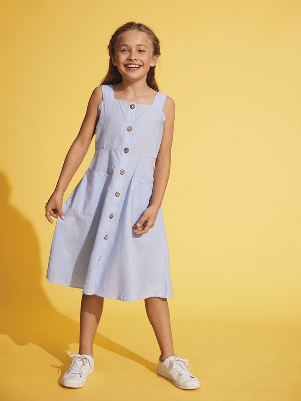 NKFHELINE STRAP LONG DRESS