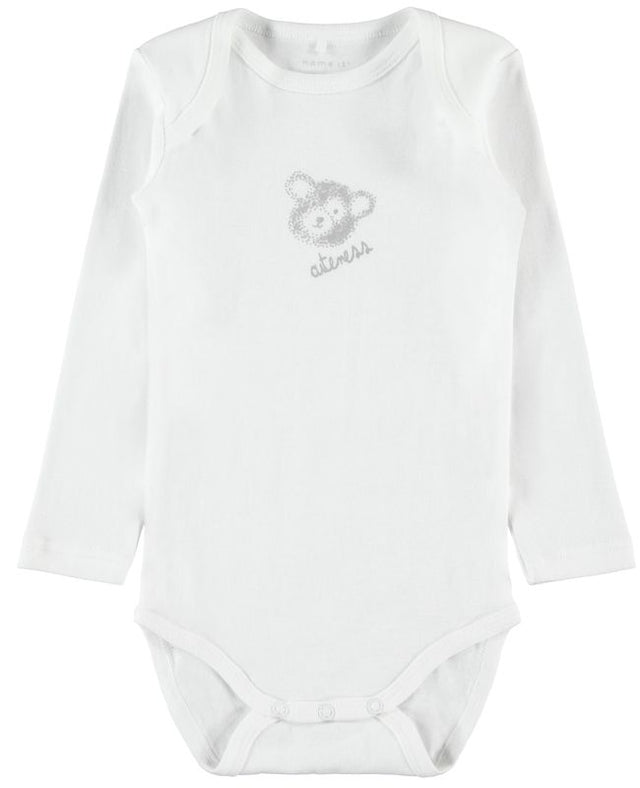 Body 3 Pack Streifen/Teddy/Weiß