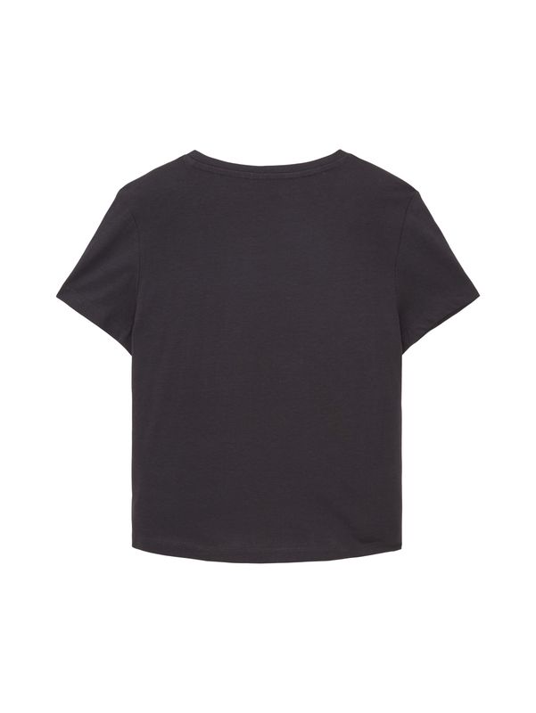 Cropped T-Shirt mit Print