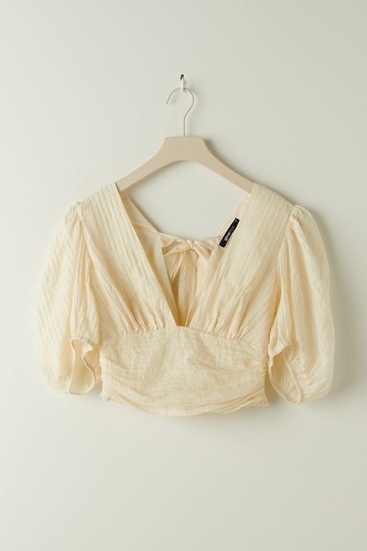 Puff sleeve top