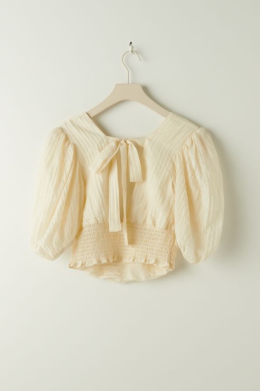Puff sleeve top