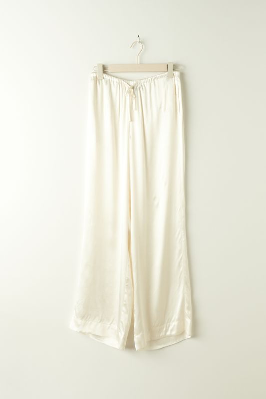 Satin trousers