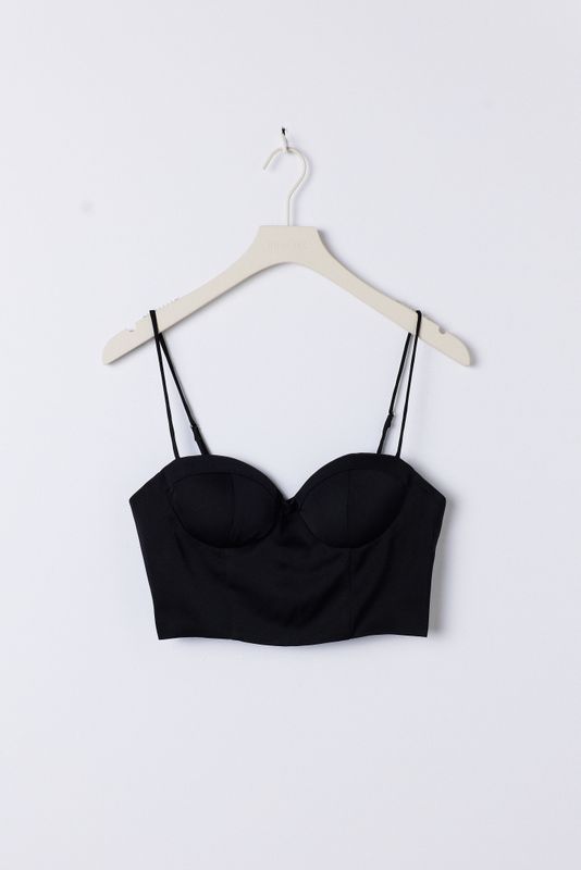 Satin bustier top