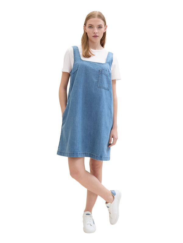 denim mini dress