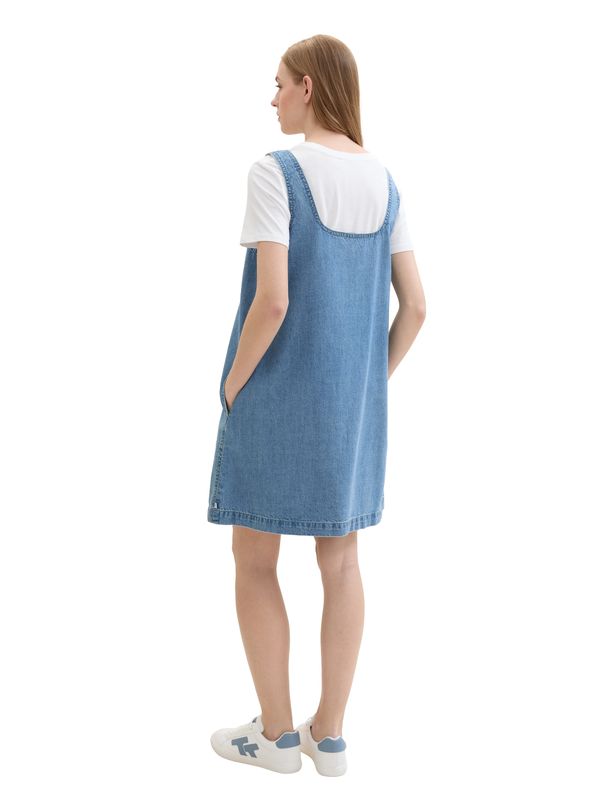 denim mini dress