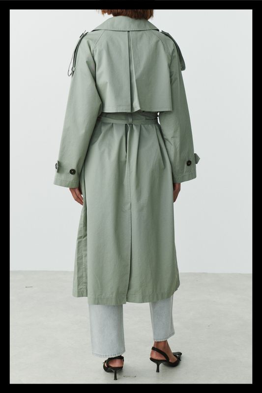 Maxi trenchcoat