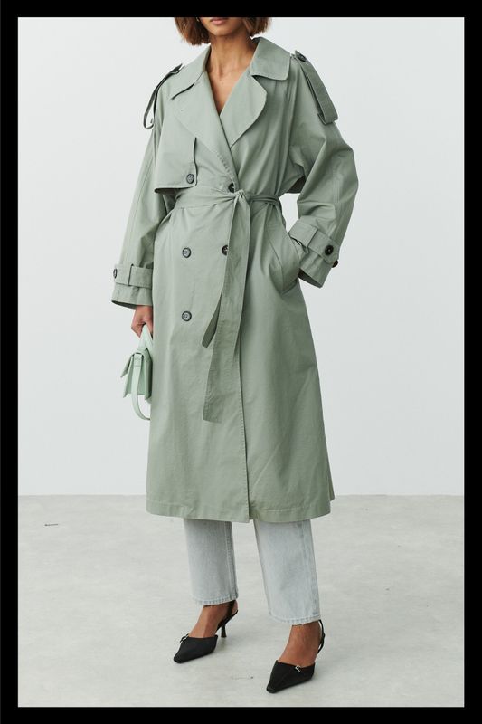 Maxi trenchcoat