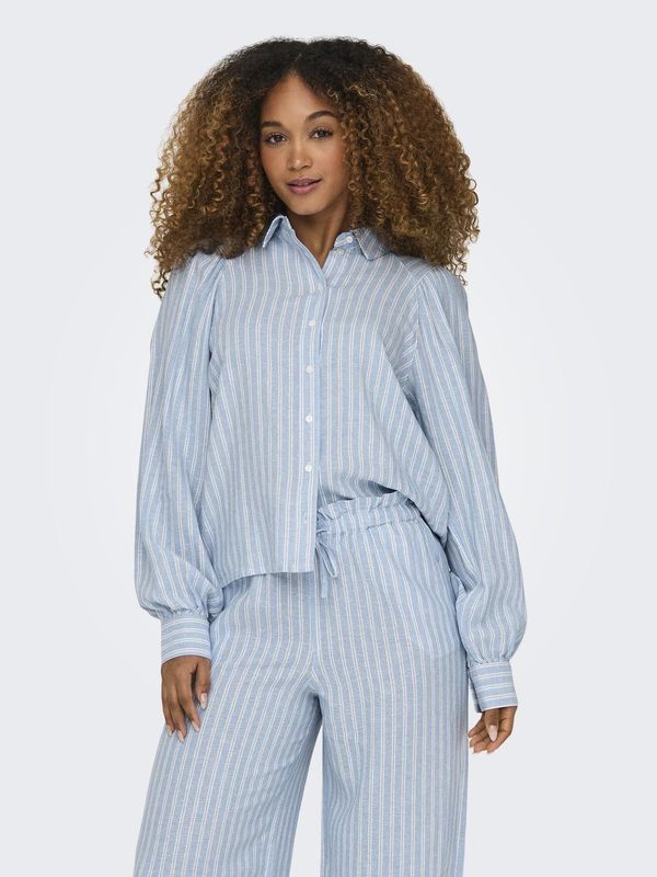 ONLCARO L/S LINEN BL PUFF SHIRT CC PNT